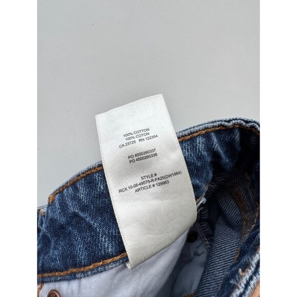 Aritzia DENIM FORUM Farrah Curve Fit High Rise Blue Wide Leg Jeans, Size 25 - Picture 11 of 16